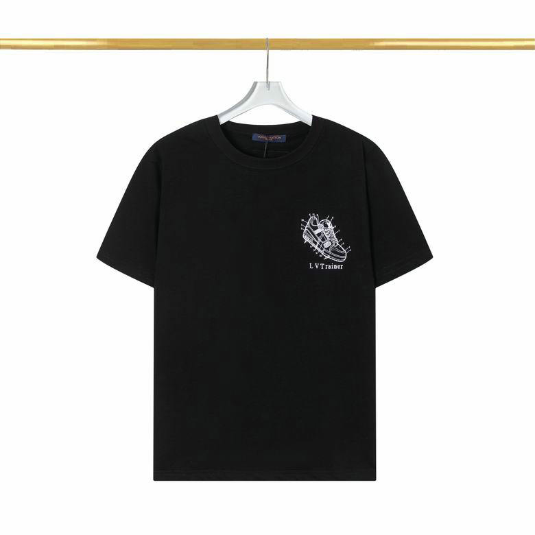 Wholesale Cheap Louis Vuitton Short Sleeve men T Shirts for Sale