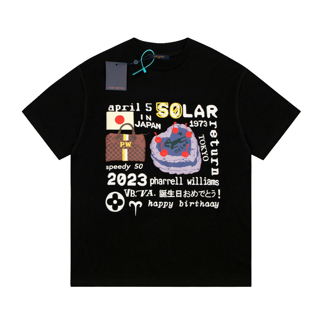 Wholesale Cheap Lv Replica Designer T Shirts for Sale