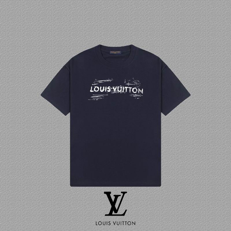 Wholesale Cheap Louis Vuitton Womens Short Round Collar T Shirts for Sale