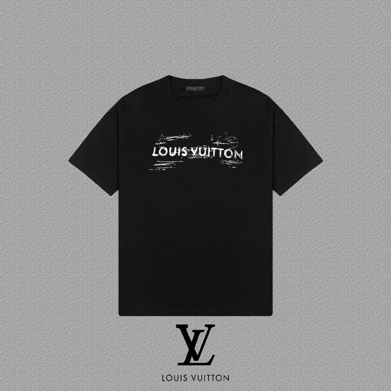 Wholesale Cheap Louis Vuitton Womens Short Round Collar T Shirts for Sale