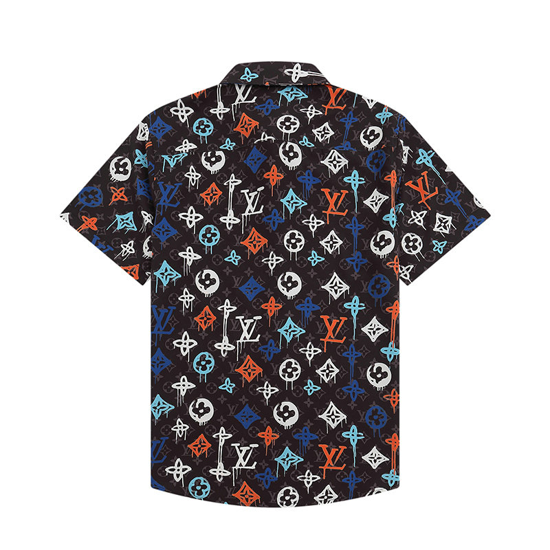 Wholesale Cheap LV Designer Shorts Sleeve Shirts for Sale