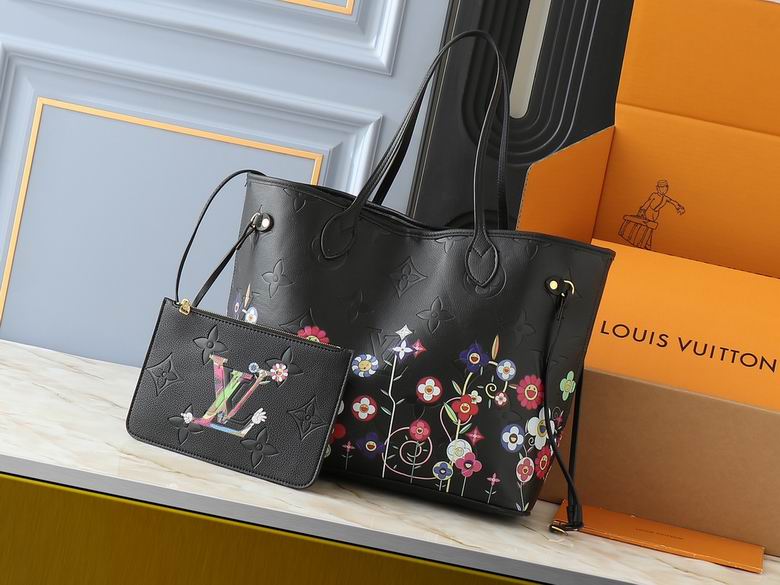 Wholesale High quality AAA Louis Vuitton x TM Neverfull MM Monogram Empreinte Leather Bags for Sale