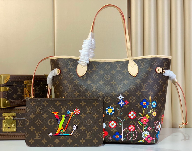 Wholesale High Quality AAA Louis Vuitton Women's Neverfull MM Monogram Canvas Replica Designer Tote Shoulder Bags for Sale