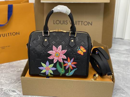 Wholesale High Quality AAA Louis Vuitton  x YK Speedy Bandouliere 25 Tote Shoulder Bags for Sale