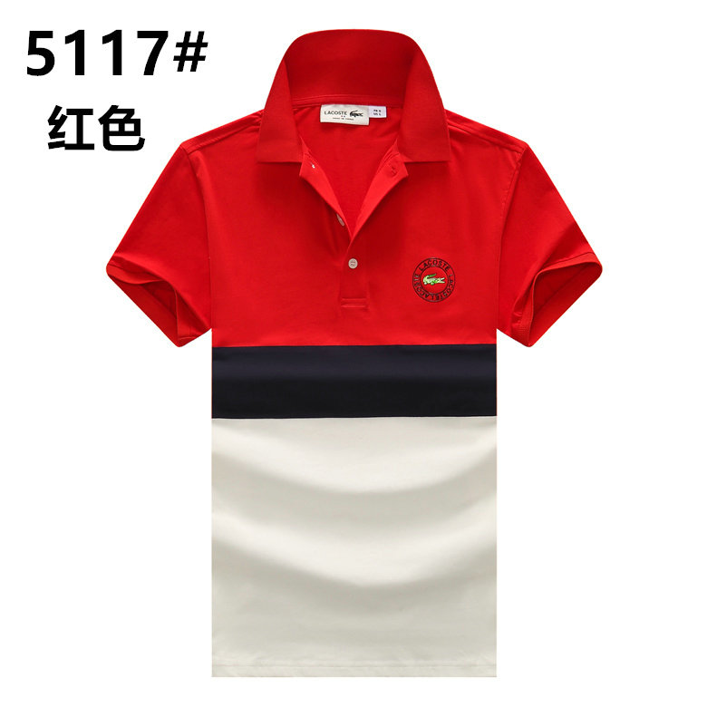 Wholesale Cheap Lacoste Short Sleeve Lapel T Shirts for Sale