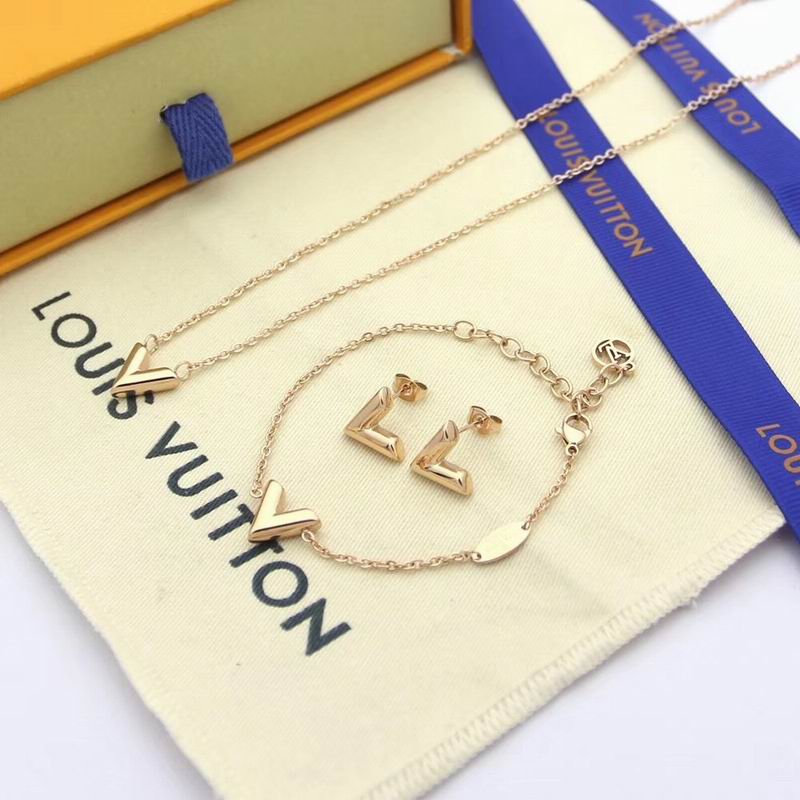 Wholesale Cheap Louis Vuitton Jewelry Set for Sale