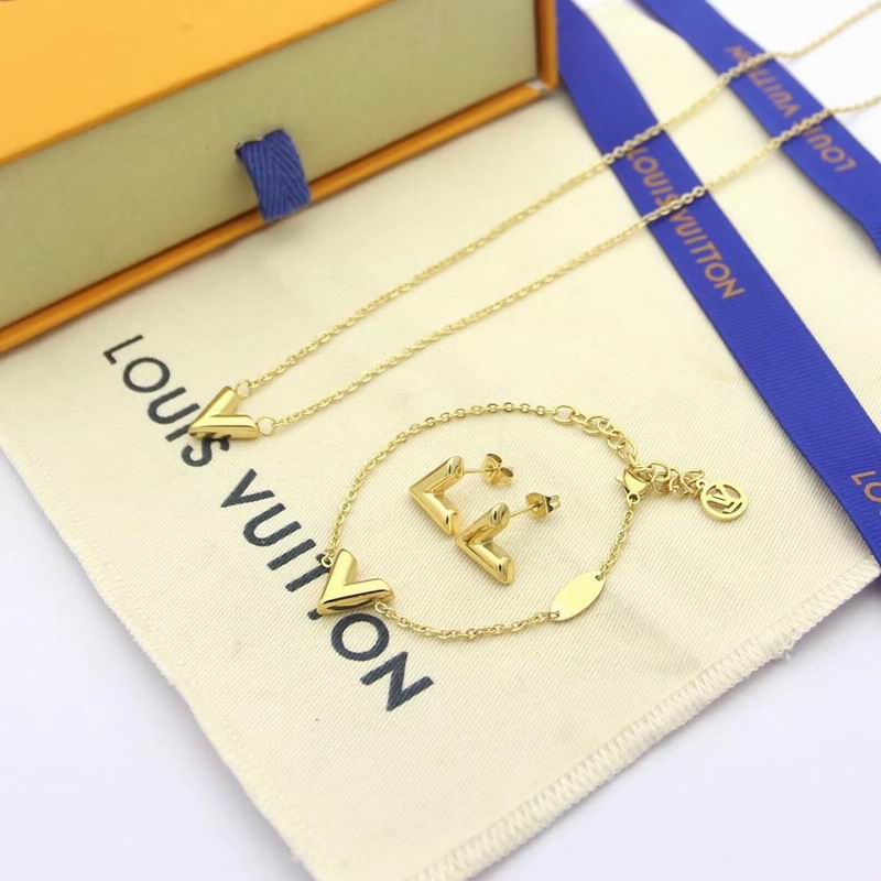 Wholesale Cheap Louis Vuitton Jewelry Set for Sale