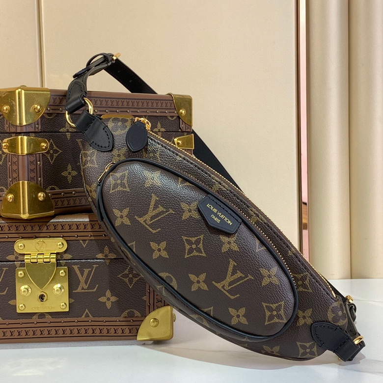 Wholesale AAA Louis Vuitton Keepit Monogram Canvas Brown Bumbags for Sale