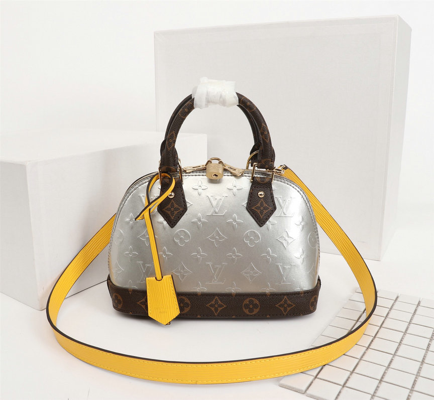 Wholesale Cheap Louis Vuitton Alma BB Monogram Vernis Leather bags for sale