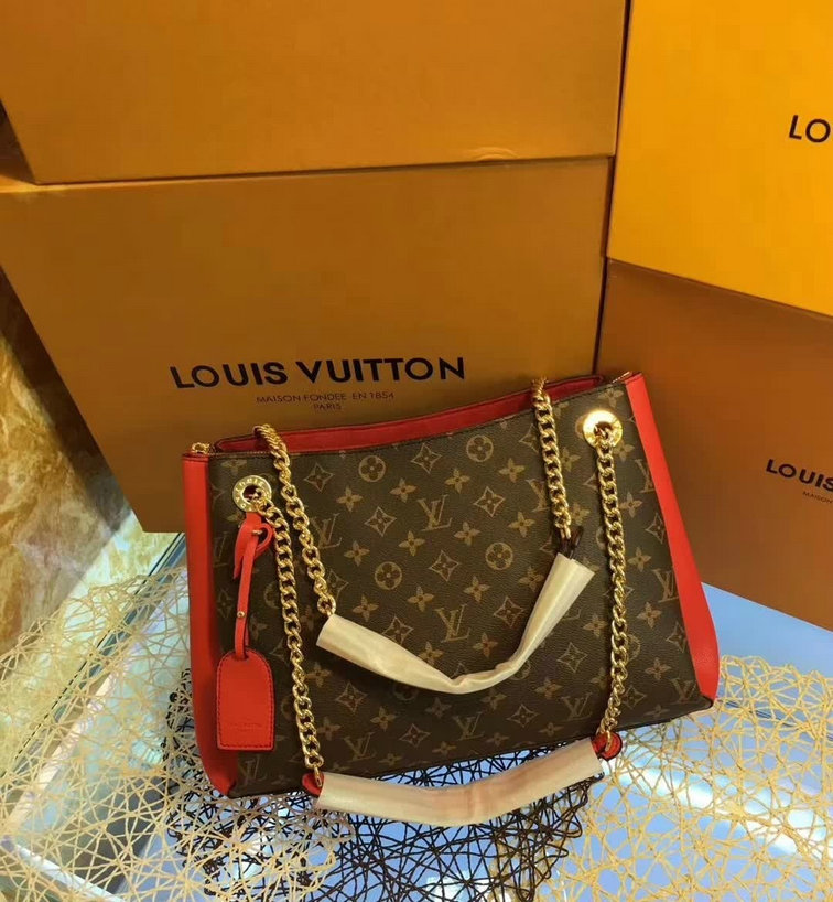Wholesale AAA Fashion Louis Vuitton Surene MM Monogram Leather Handbags