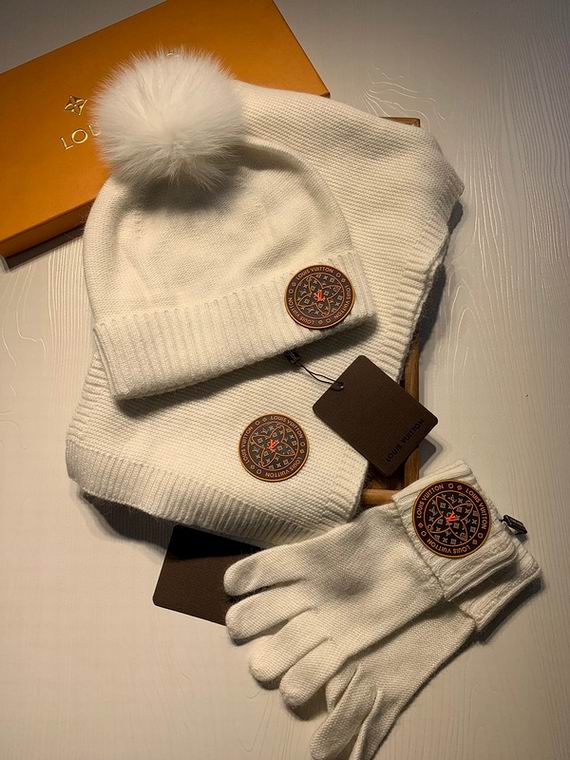 Wholesale Cheap Lv Scarf Hats set
