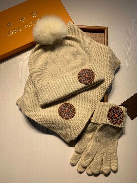 Wholesale Cheap Lv Scarf Hats set