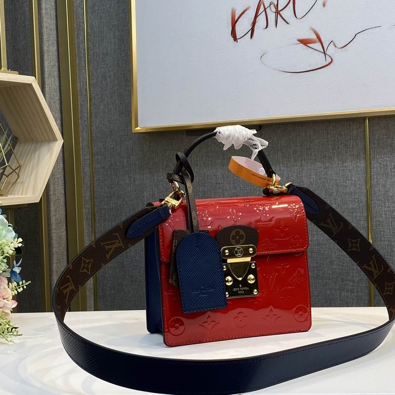 Wholesale Cheap Louis Vuitton Spring Street Monogram Vernis Leather bags for Sale