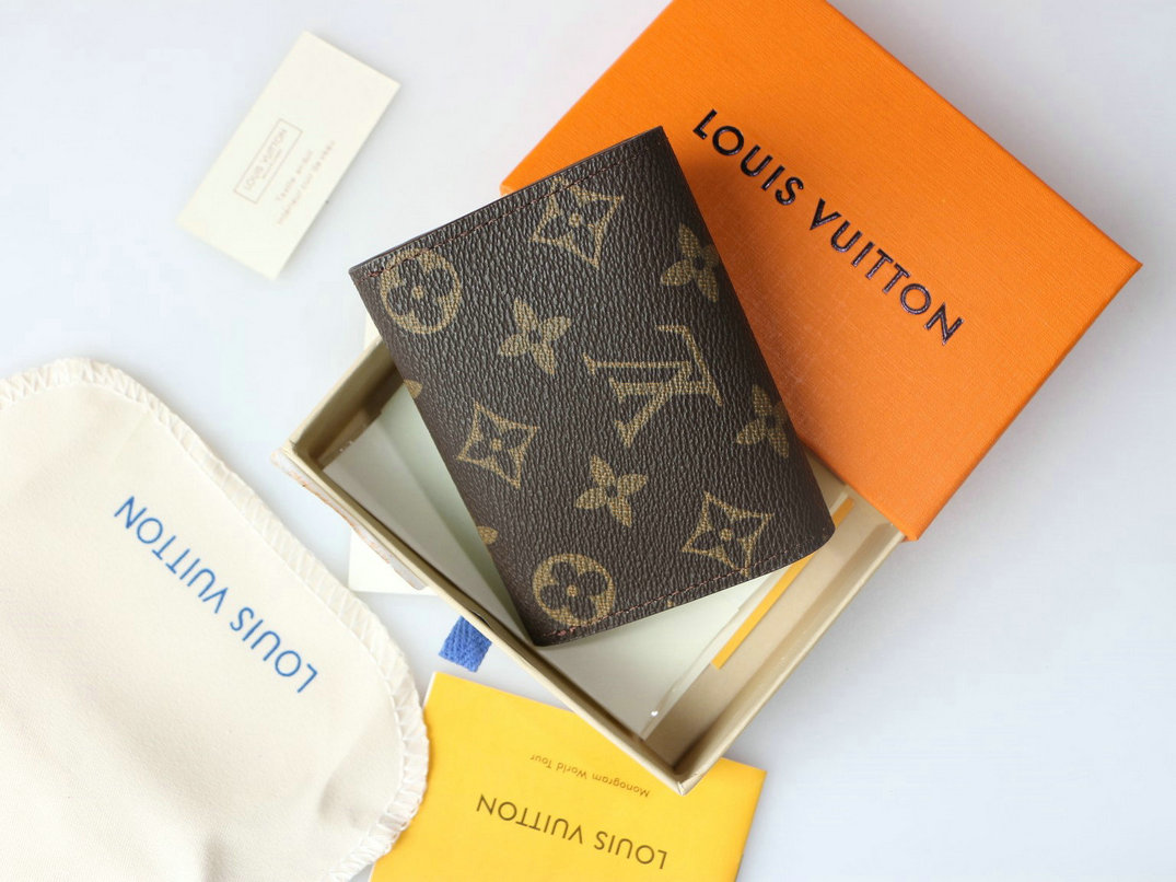 Wholesale Cheap AAA Louis Vuitton Enveloppe Carte De Visite Monogram Canvas Purse & Wallets for Sale