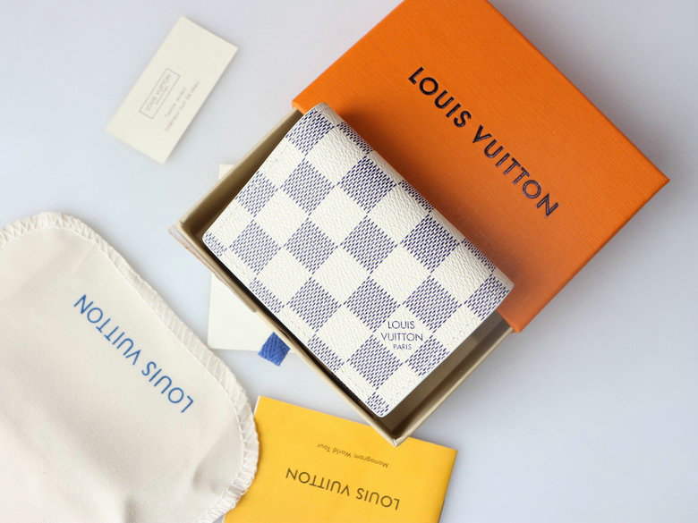 Wholesale Cheap AAA Louis Vuitton Enveloppe Carte De Visite Monogram Canvas Purse & Wallets for Sale