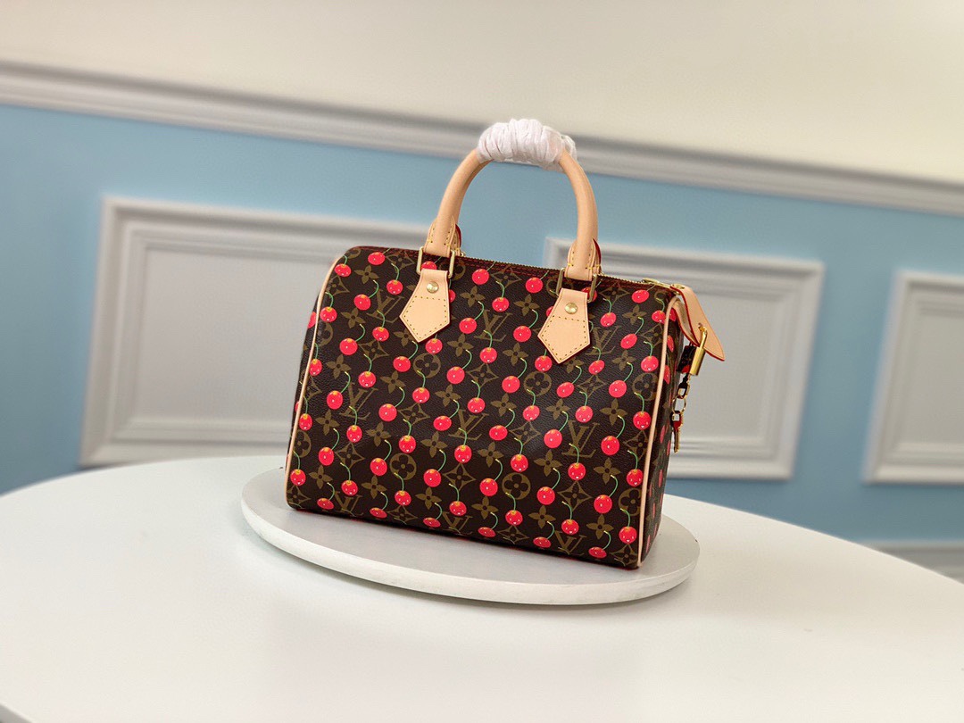 Wholesale Cheap Louis Vuitton Cerises Speedy 25cm bags for Sale