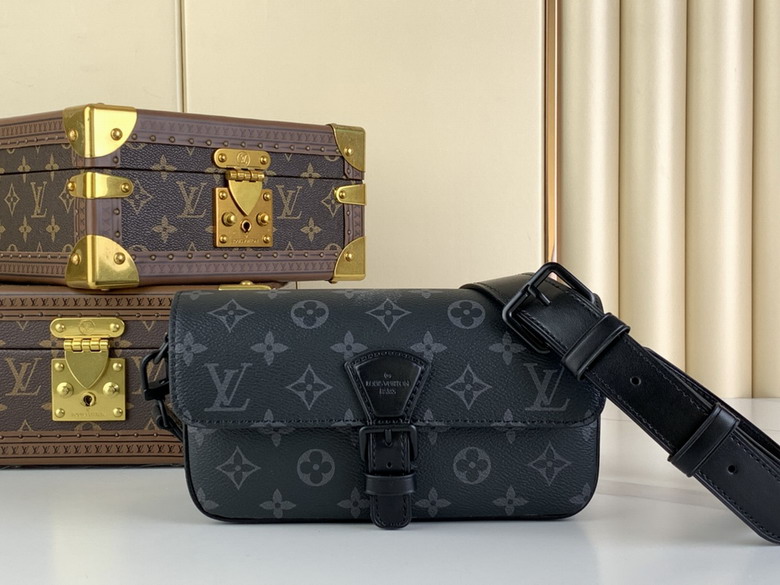Wholesale Cheap Aaa Louis Vuitton Montsouris Wearable Monogram Eclipse Canvas Wallet Bags for Sale