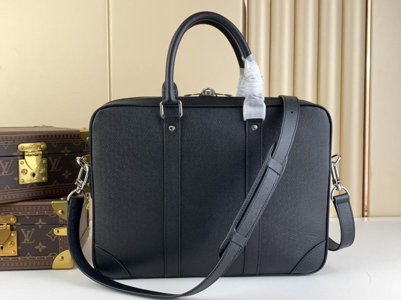 Wholesale AAA Quality Louis Vuitton Documents Voyage PM Taiga Leather Replica Briefcases Bags for Sale