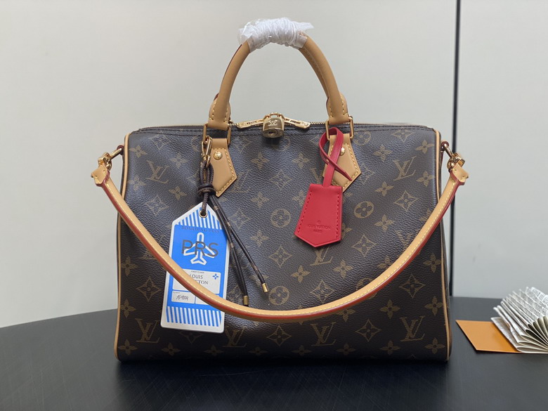 Wholesale High Quality AAA Louis Vuitton Speedy Soft 30 Crafty Monogram Canvas M11945 Tote Shoulder Bags for Sale
