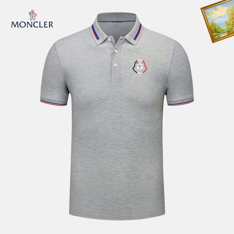 Wholesale Cheap M.oncler Short Sleeve Lapel T Shirts for Sale