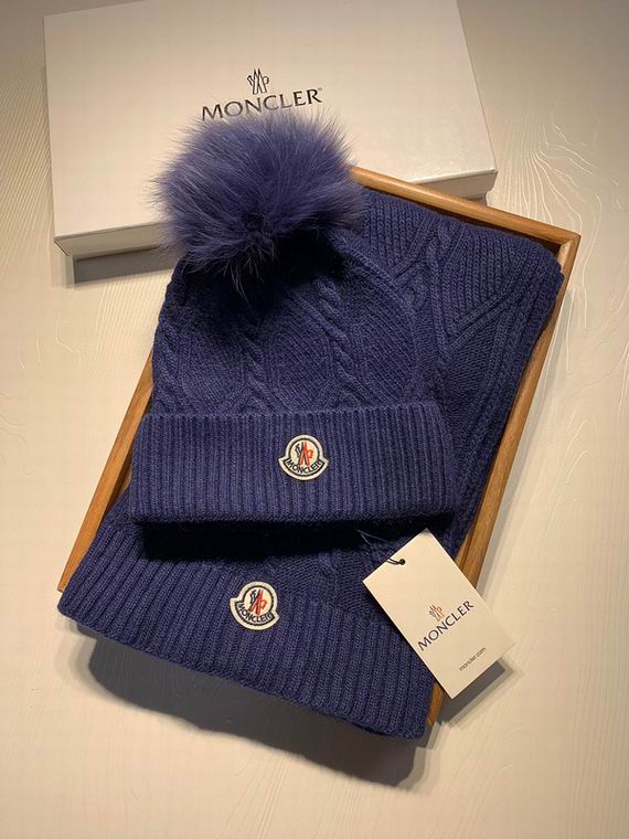 Wholesale Cheap M oncler Hats Scarf set for Sale