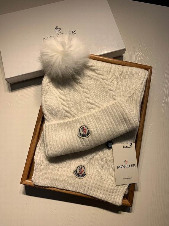 Wholesale Cheap M oncler Hats Scarf set for Sale