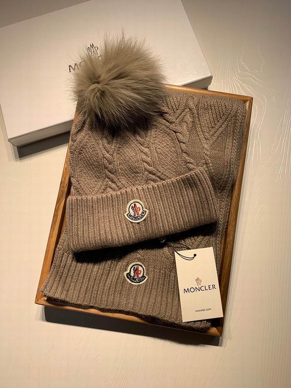 Wholesale Cheap M oncler Hats Scarf set for Sale