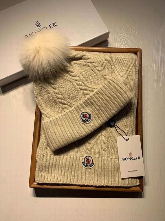 Wholesale Cheap M oncler Hats Scarf set for Sale