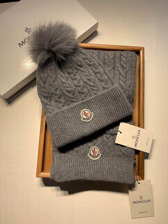 Wholesale Cheap M oncler Hats Scarf set for Sale