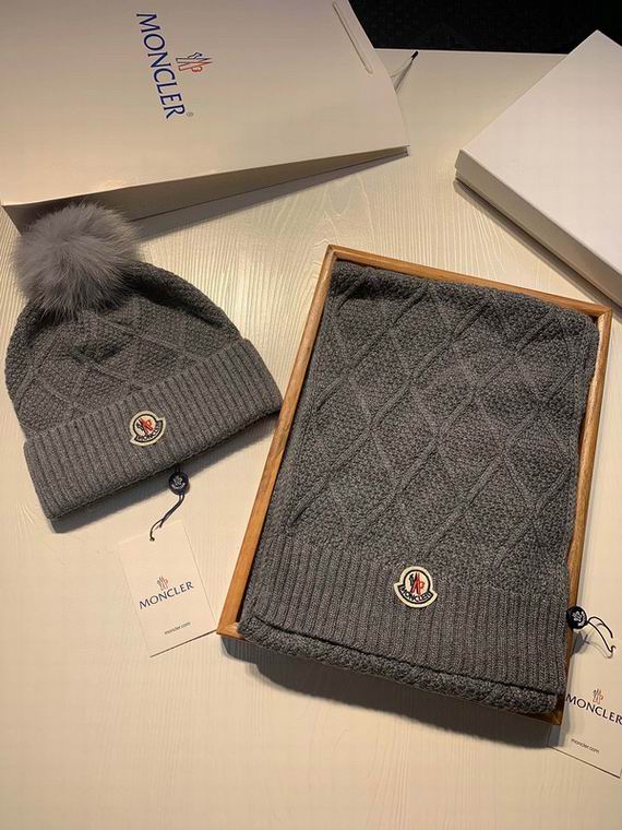 Wholesale Cheap M oncler Hats Scarf set for Sale