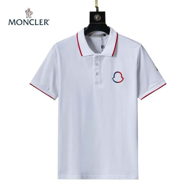 Wholesale Cheap High quality M oncler Short Sleeve Lapel Mens T Shirts for Sale