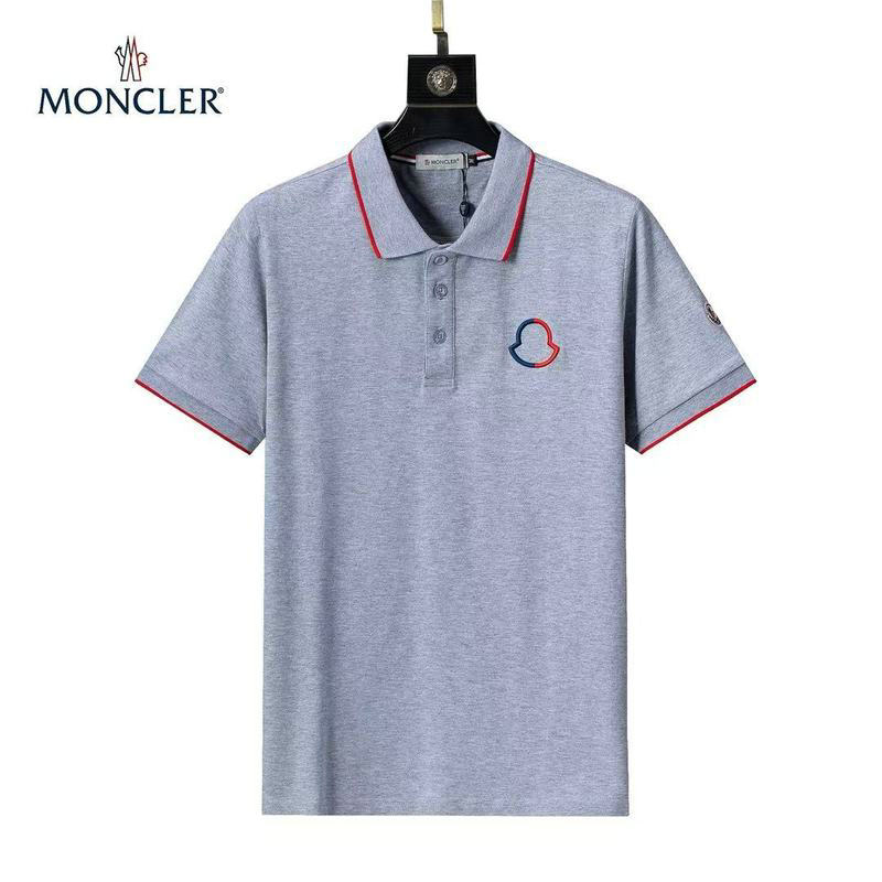 Wholesale Cheap High quality M oncler Short Sleeve Lapel Mens T Shirts for Sale
