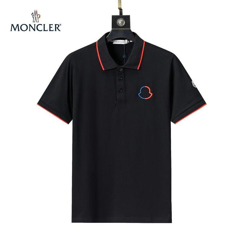 Wholesale Cheap High quality M oncler Short Sleeve Lapel Mens T Shirts for Sale
