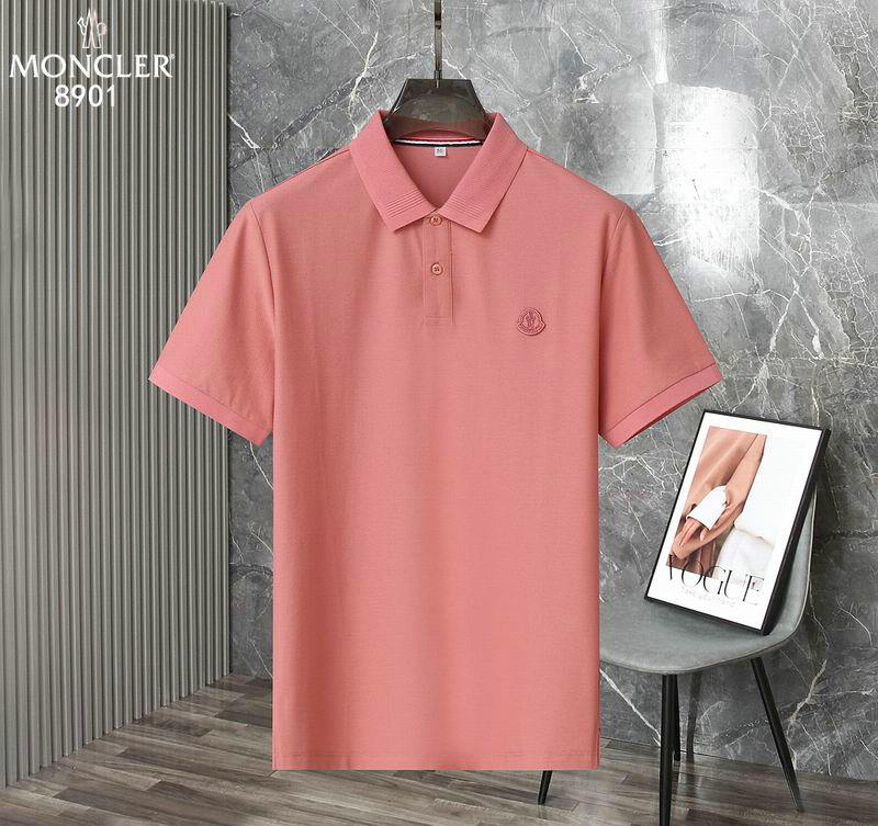 Wholesale Cheap High quality M oncler Short Sleeve Lapel Mens T Shirts for Sale