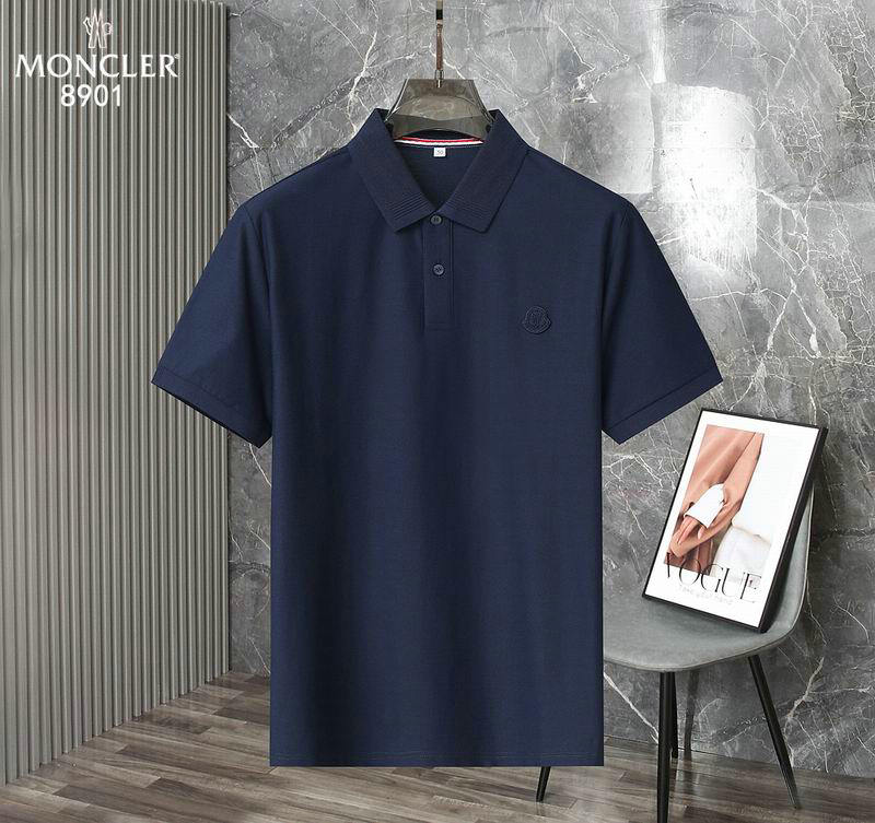 Wholesale Cheap High quality M oncler Short Sleeve Lapel Mens T Shirts for Sale