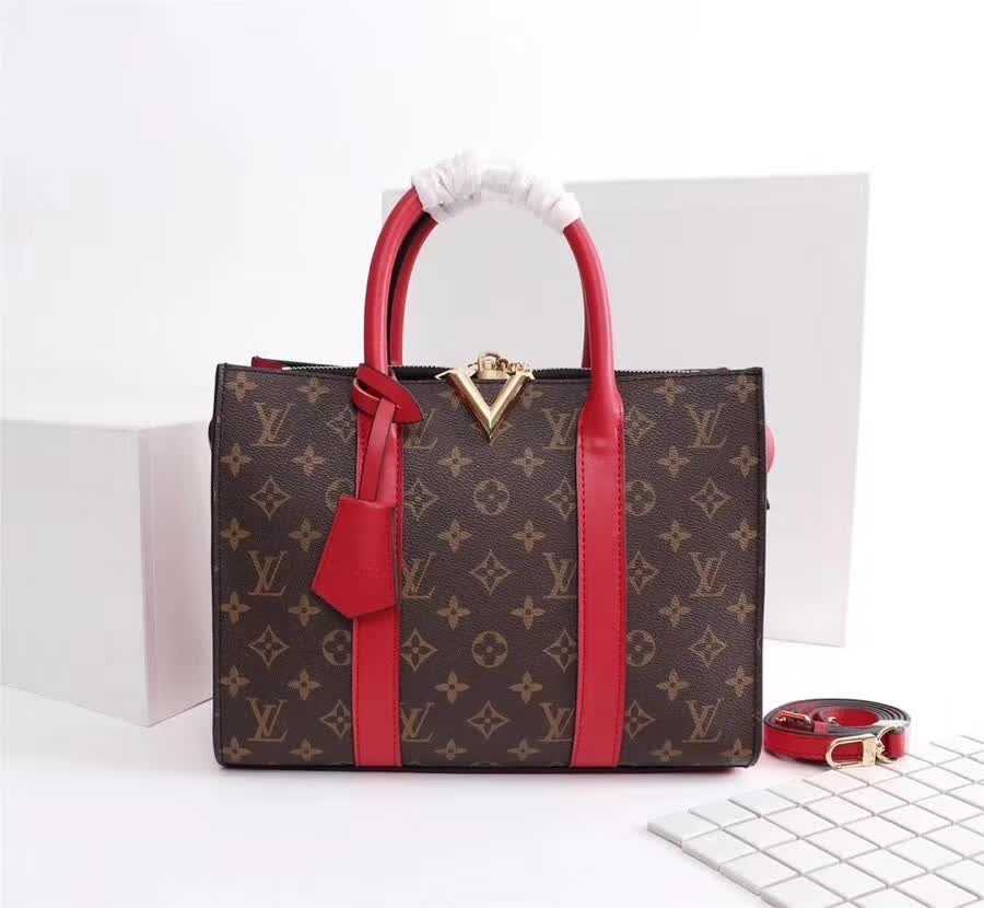 Louis Vuitton Very Tote MM Very Leather Handbags