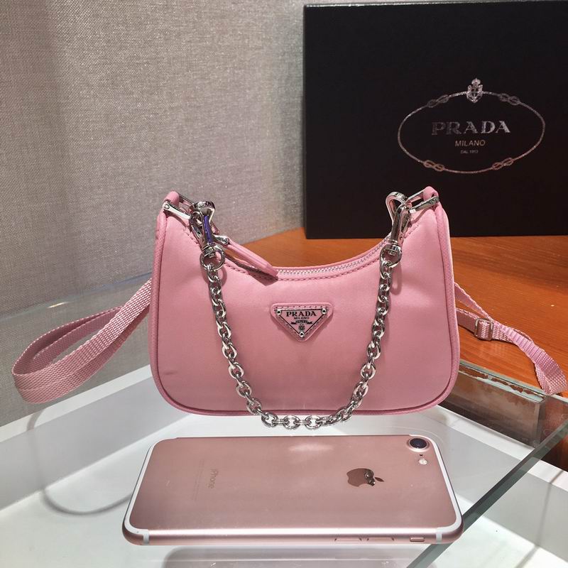 Wholesale Cheap P rada Leather Top Bags for Sale