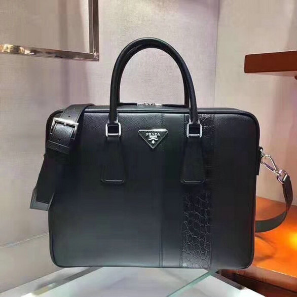 Wholesale Cheap Prada Mens Briefcases AAA for sale