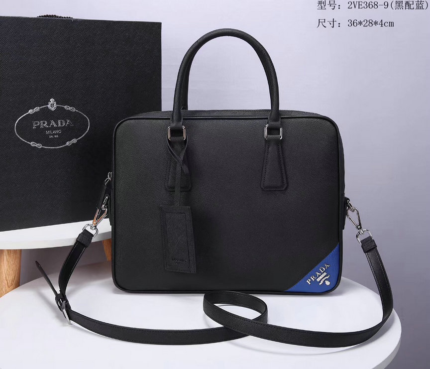 Wholesale Cheap Prada Leather Briefcases Bags for sale