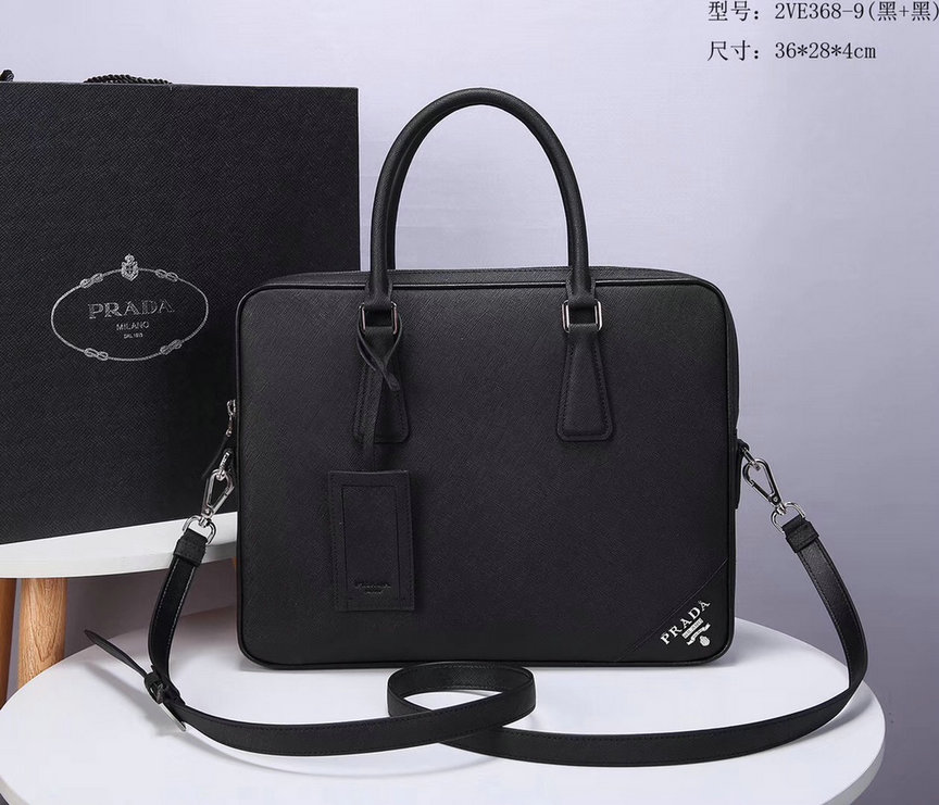 Wholesale Cheap Prada Leather Briefcases Bags for sale