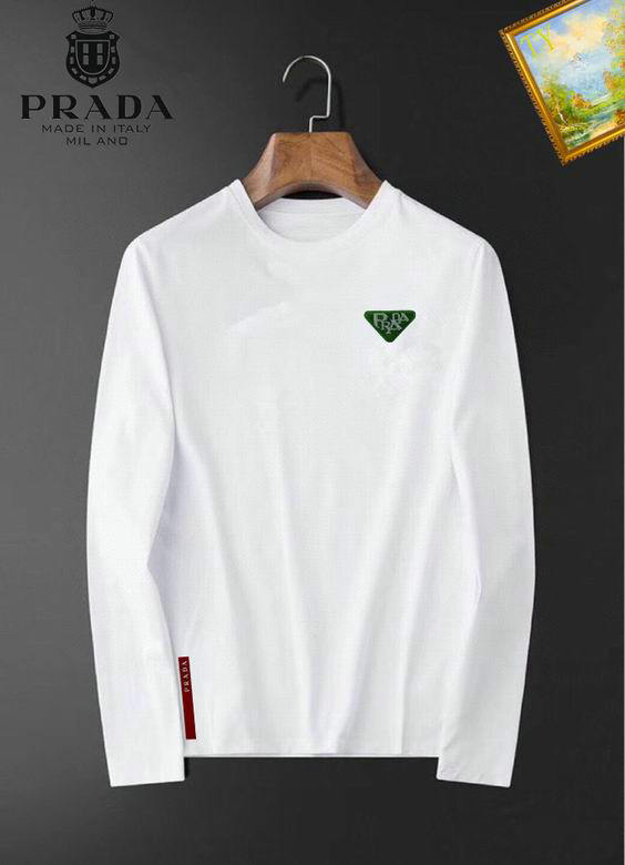 Wholesale Cheap P rada REPLICA Long Sleeve T Shirts for Sale