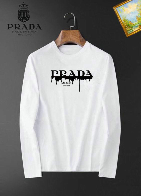 Wholesale Cheap P rada REPLICA Long Sleeve T Shirts for Sale