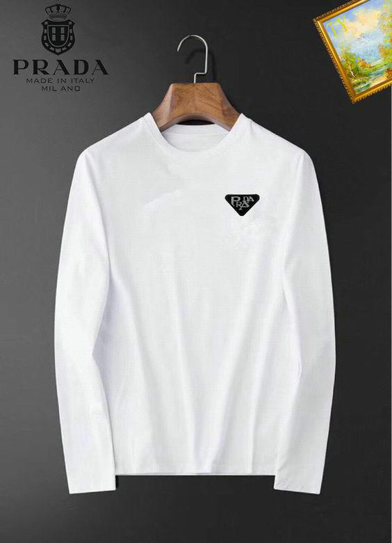 Wholesale Cheap P rada REPLICA Long Sleeve T Shirts for Sale