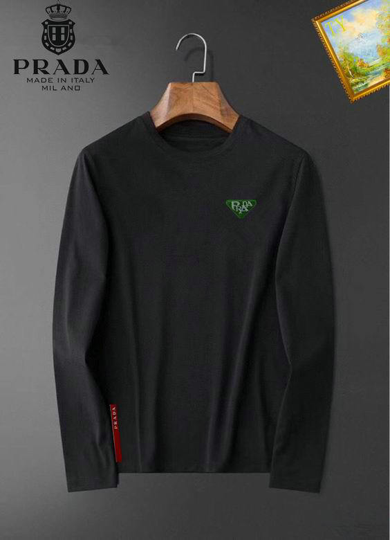 Wholesale Cheap P rada REPLICA Long Sleeve T Shirts for Sale