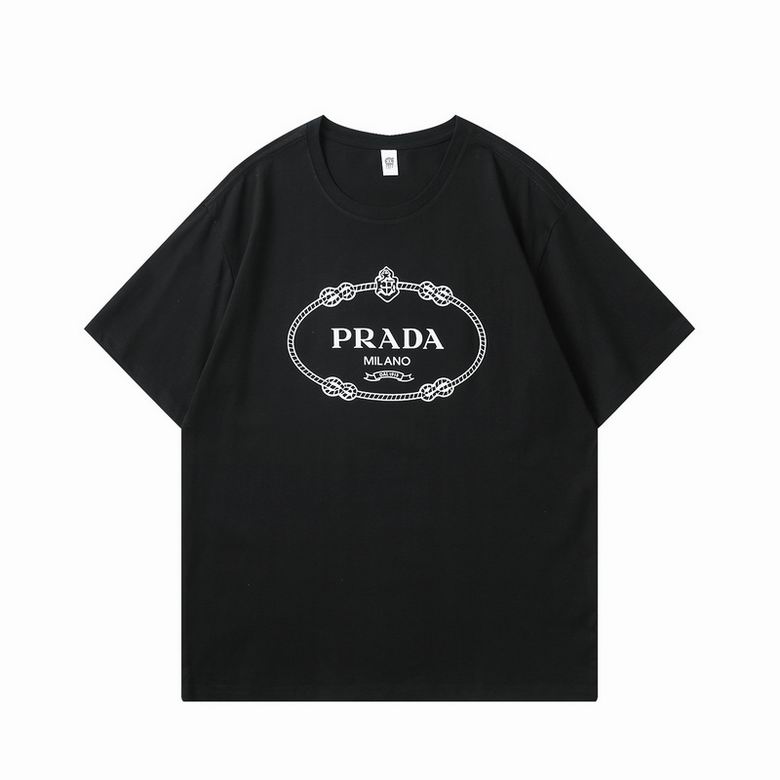 Wholesale Cheap P rada Short Sleeve Replica T Shirts for Sale