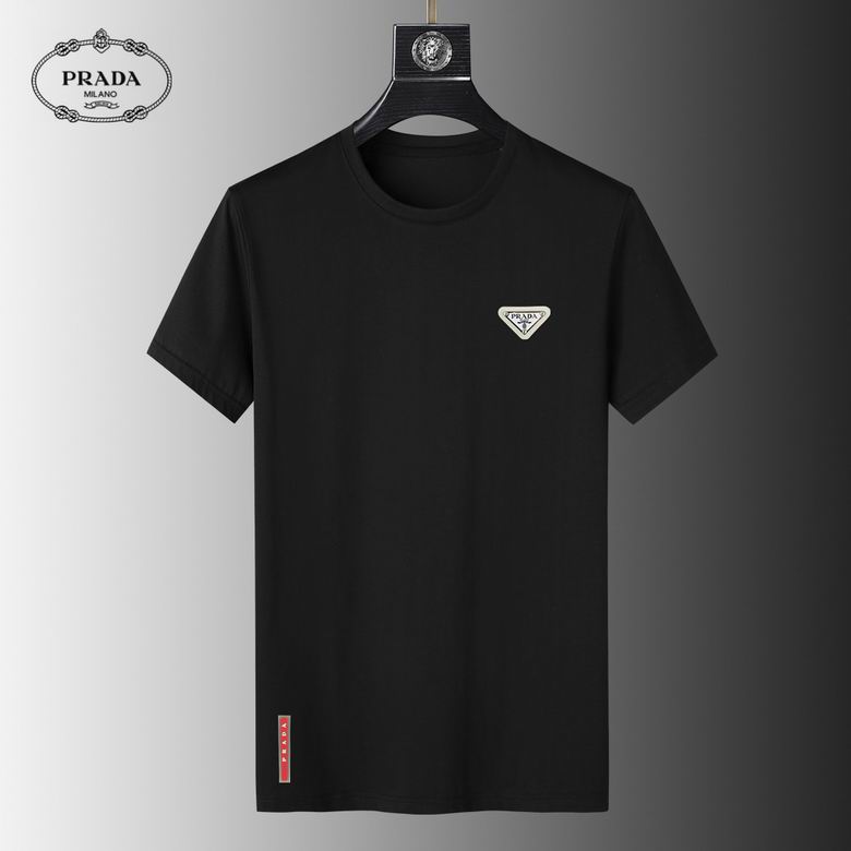 Wholesale Cheap P rada Short Sleeve Replica T Shirts for Sale