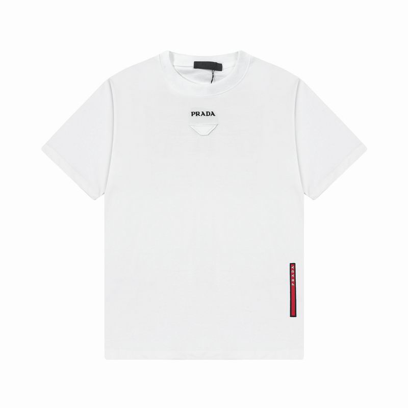 Wholesale Cheap High quality Men's Prada Short Sleeve Replica Designer T Shirts for Sale