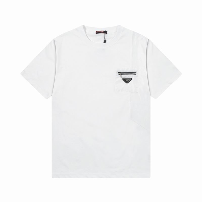 Wholesale Cheap High quality Men's Prada Short Sleeve Replica Designer T Shirts for Sale