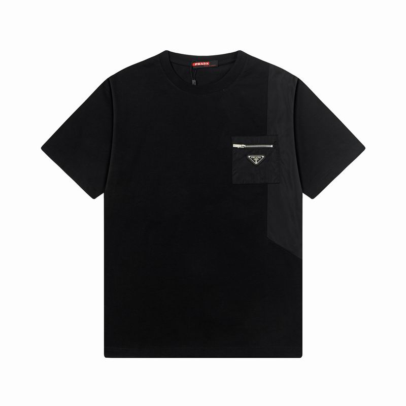 Wholesale Cheap High quality Men's Prada Short Sleeve Replica Designer T Shirts for Sale