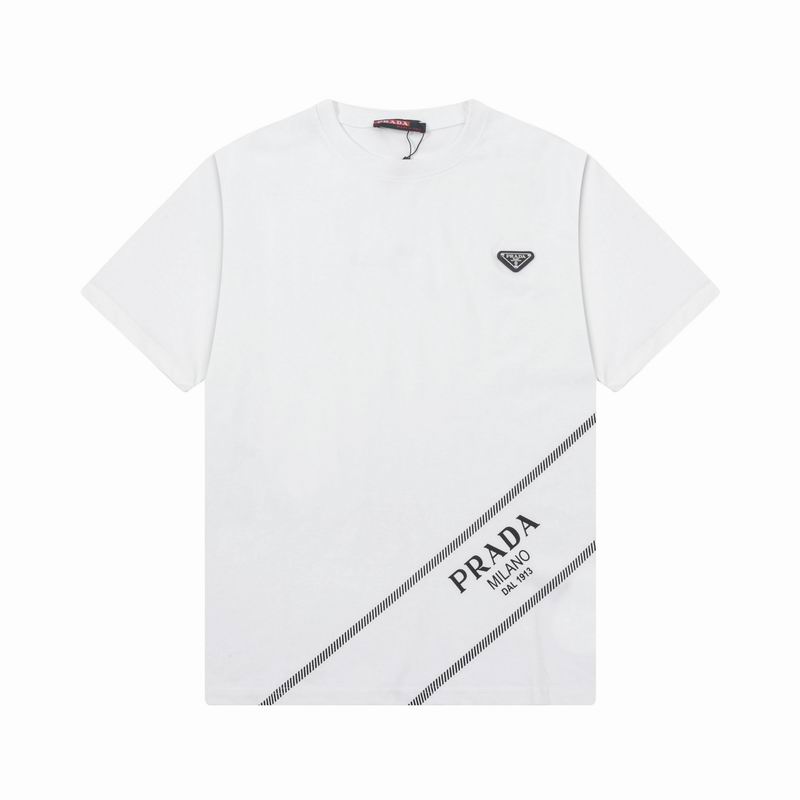 Wholesale Cheap High quality Men's Prada Short Sleeve Replica Designer T Shirts for Sale